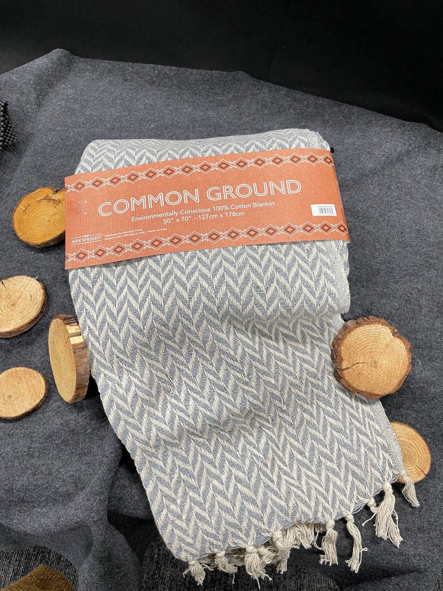 Chevron Cotton Throw Blanket - 50 x 70