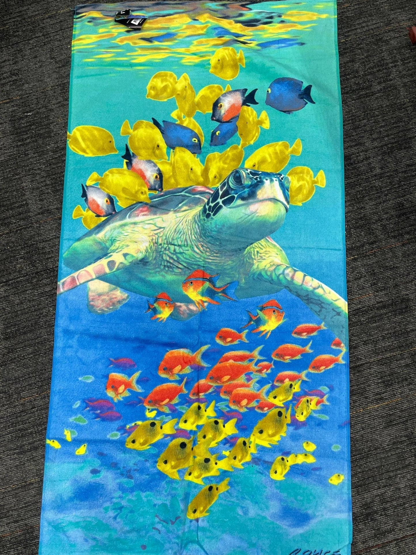 TW2006 30"x60" Turtle Reef Beach Towel
