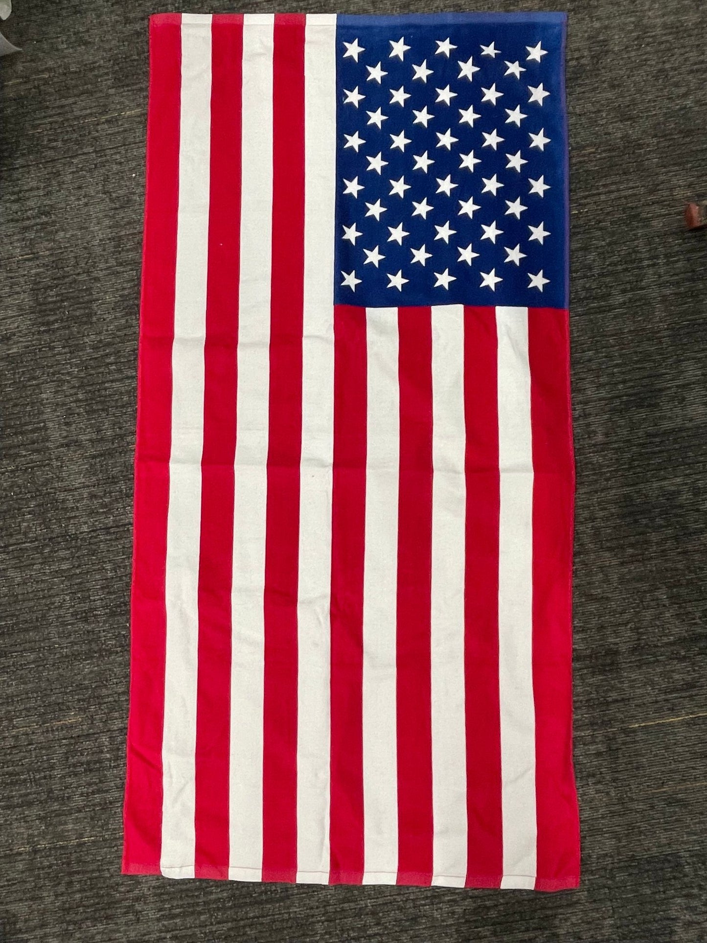 TW6007 30"x60" American Flag Beach Towel