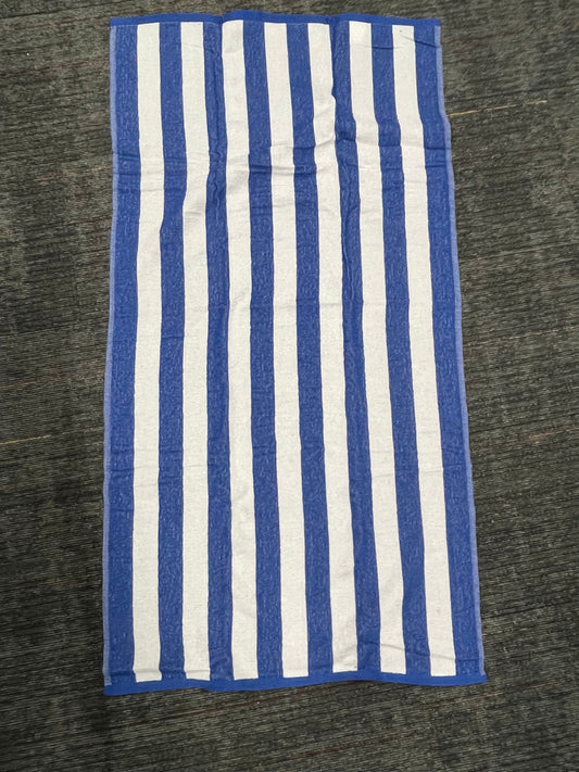 TW3220 27"x54" Cabana Royal Stripe Beach Towel