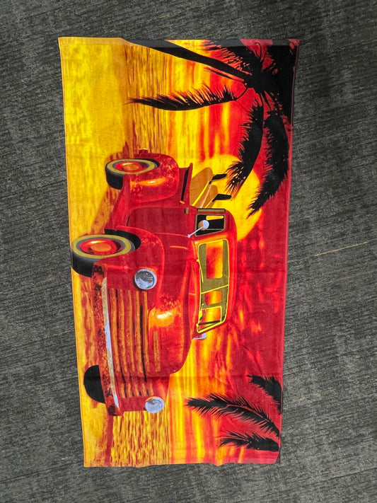 TW6827 30"x60" Classic Truck Beach Towel