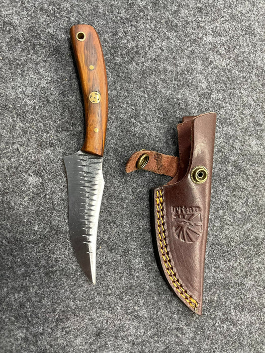 Titan TC-055 Rosewood Balanced Utility skinning & hunting knife w/4" blade